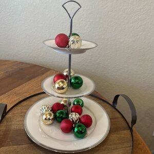 China plate Tiered Serving Platter